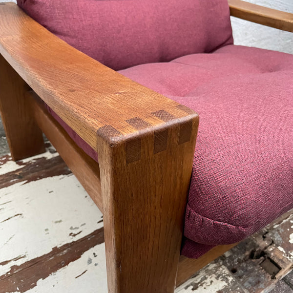 Vintage brutalistischer skandinavischer Design Sessel