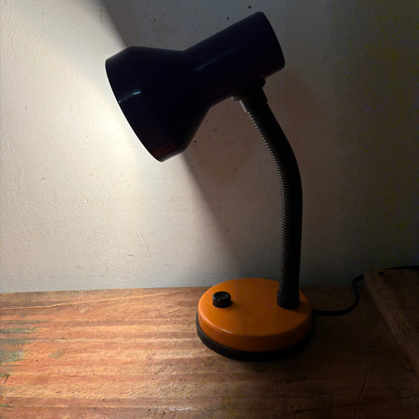 Vintage Schwanenhals Lampe B9102 von Ikea Memphis Style in orange lila