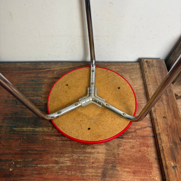 Vintage Stahlrohr Hocker