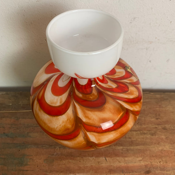 Opaline Florence Vase Vetreria Barieri