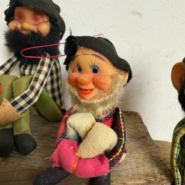 3 vintage Hillbilly Figuren von Jestia Japan