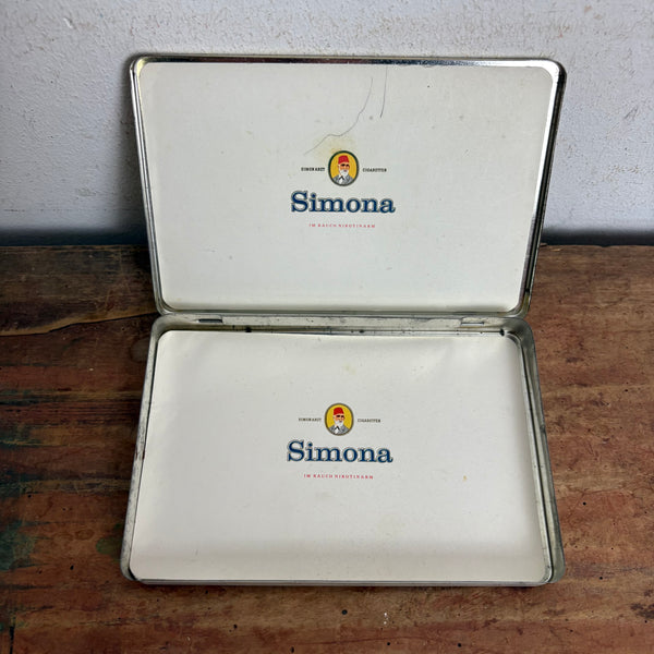 Vintage Blechdose Simona Cigaretten