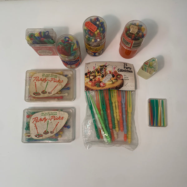 Vintage Konvolut Party Picks Ring Party Picker