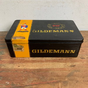 Vintage Zigarren Blechdose Gildemann