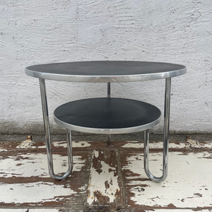 Vintage Bauhaus Tisch aus Stahlrohr von Mauser Werke