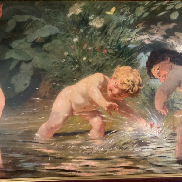 Ölgemälde Das Vergnügen der Kinder von Wilhelm Simmler