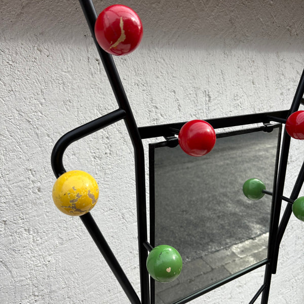 Vintage Mid Century Atomic Wand Garderobe von Roger Feraud