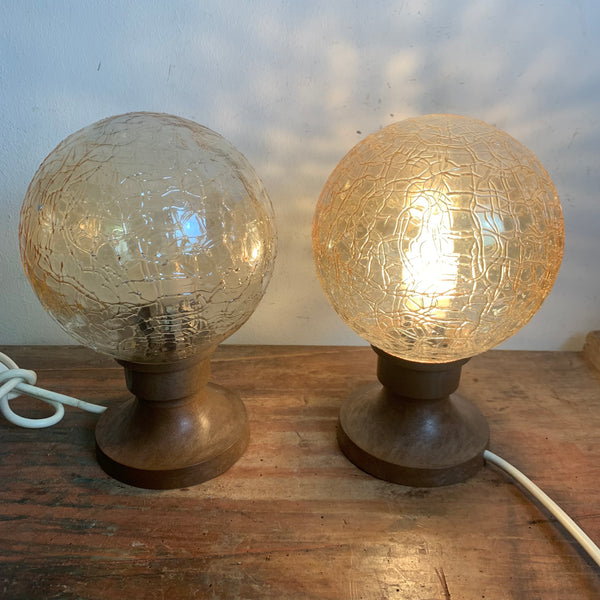 2 vintage Nachttisch Lampen