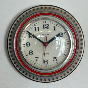 Vintage Keramik Wanduhr von Europa