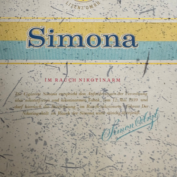 Vintage Blechdose Simona Cigaretten
