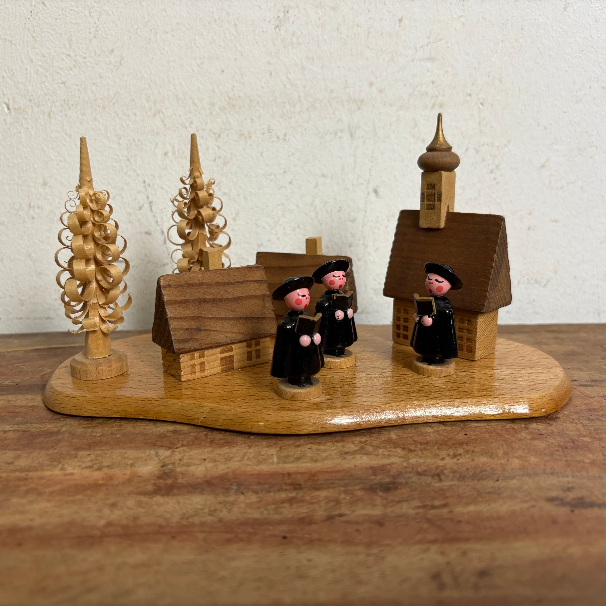 Vintage Weihnachtsdekoration Kurrendesänger Erzgebirge