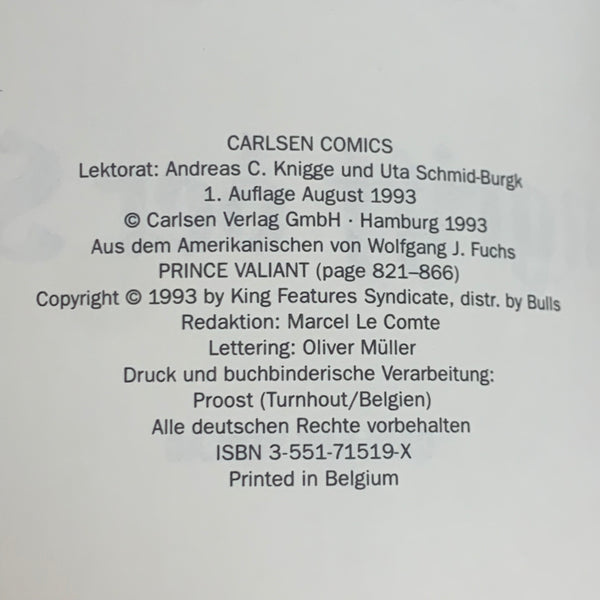 Comic Prinz Eisenherz Band 19 Der Angriff der Sachsen