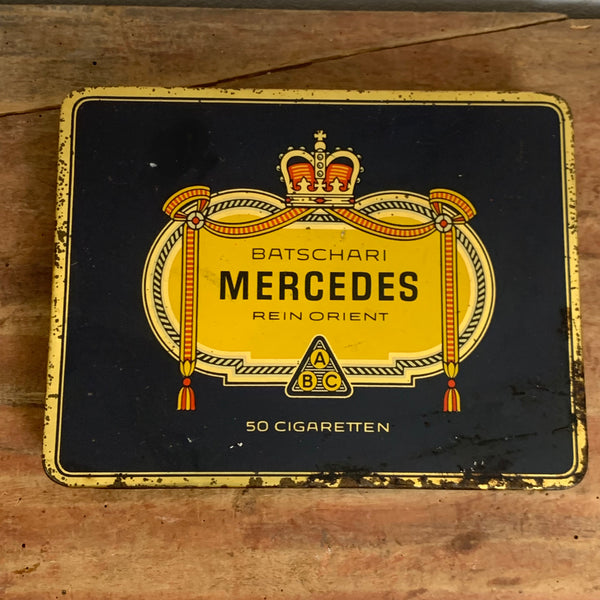 Vintage Zigaretten Blechdose Mercedes