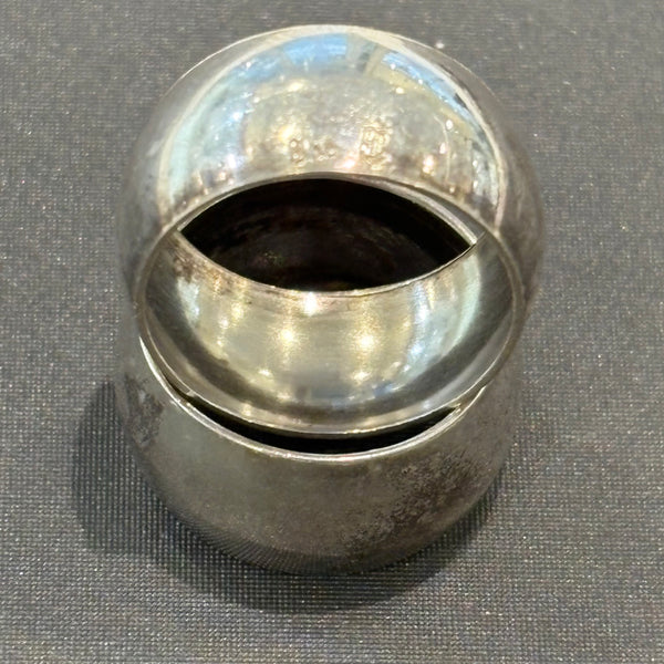 6 Art Deco Serviettenringe Silber von Hans Przyrembel