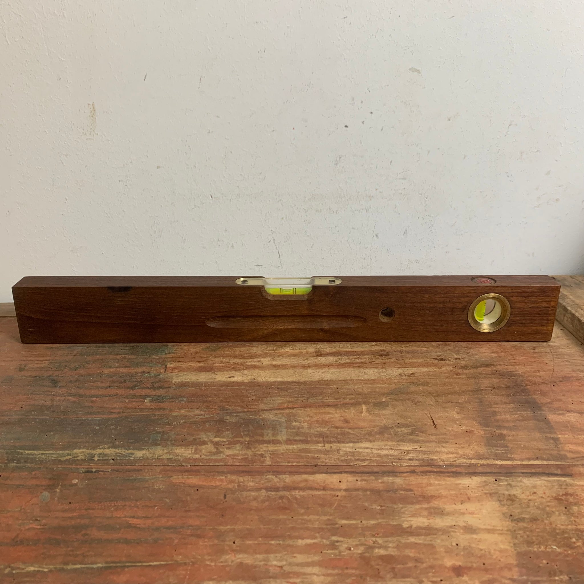 Vintage Teakholz Wasserwaage 33 VN / 50 cm von Stabila