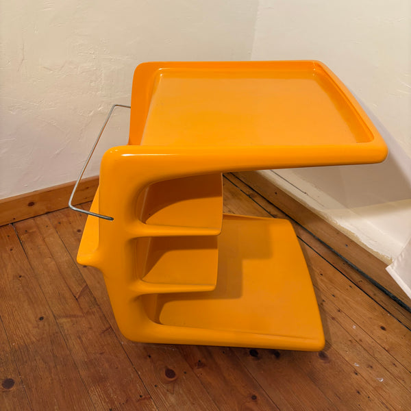 Vintage Space Age Barwagen von Peter Ghyczy und hergestellt für Münchener Werkstätten