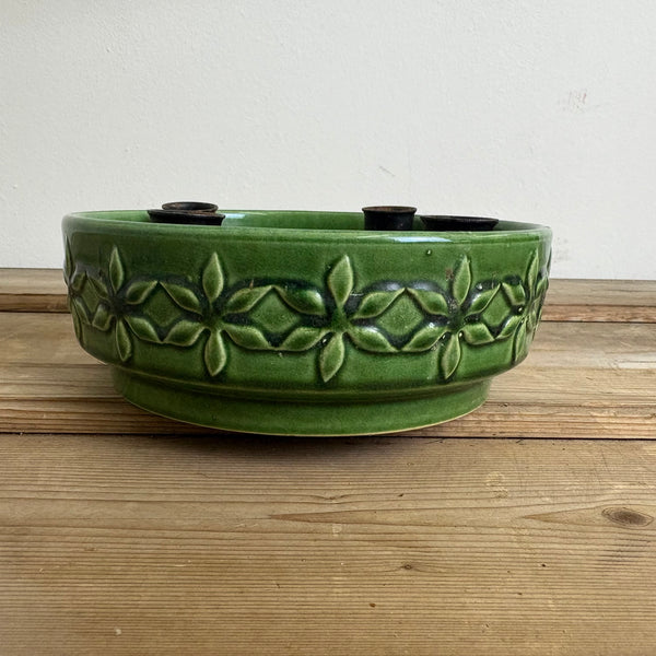 Vintage Adventskranz / Schale Keramik von Jasba 3056-19