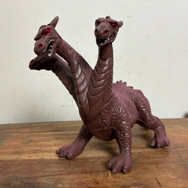 Vintage Aktionfigur Godzilla Style Dreiköpfiger Drache von Chitech