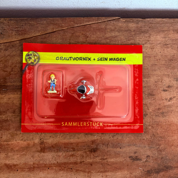 Asterix Das gallische Dorf Figur  Nr. 26 GRAUTVORNiX + SEiN WAGEN von Hachette