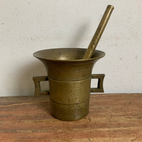 Vintage Apotheker Möser aus Messing