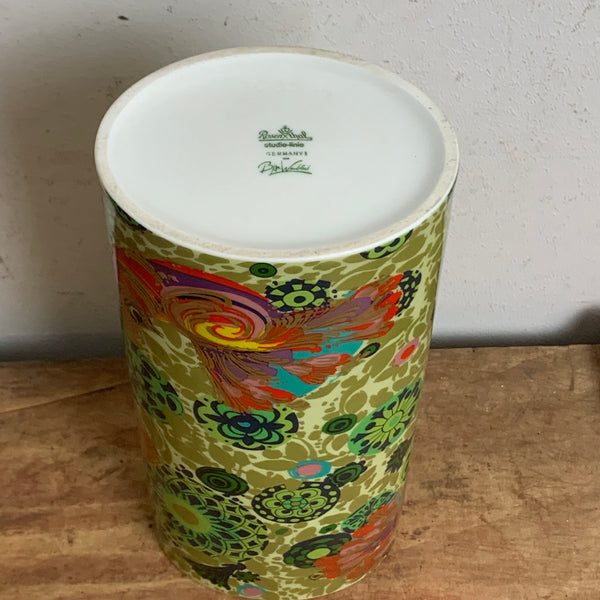 Vintage Porzellan Vase Paradiesvogel von Björn Wiinblad für Rosenthal