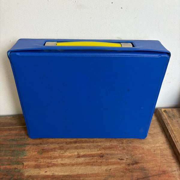 Vintage blauen Matchbox Tragekoffer