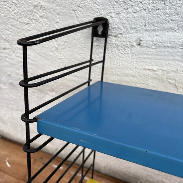 Vintage buntes Metall Regal von D. Dekker für TOMADO Holland