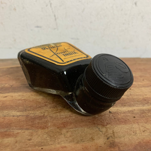 Vintage Knickflasche Tintenfass 72S von Wilhelm Wagenfeld für Pelikan Gunther Wagner