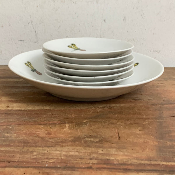 Vintage Mid Century Konfekt Schalen Set Oldtimer von Winterling