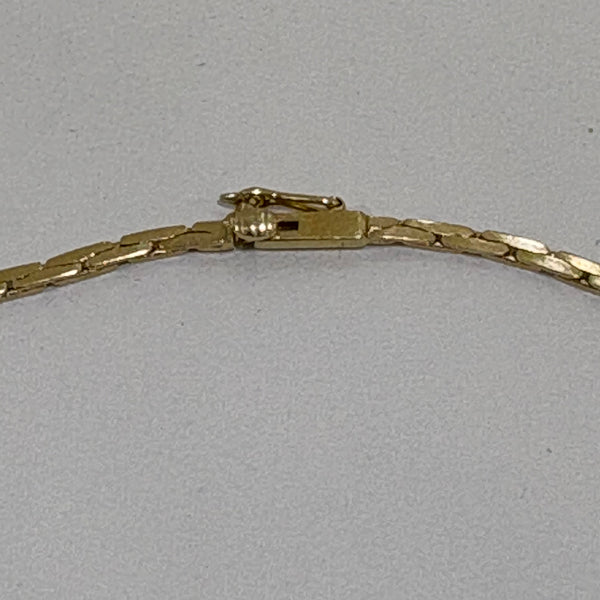 Kette mit Goldschleife 585er Gold in Y-Form