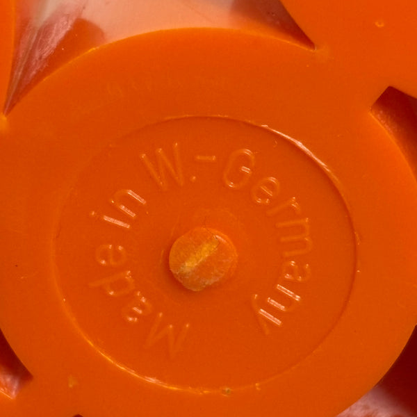 Vintage Stifthalter Utensilo orange