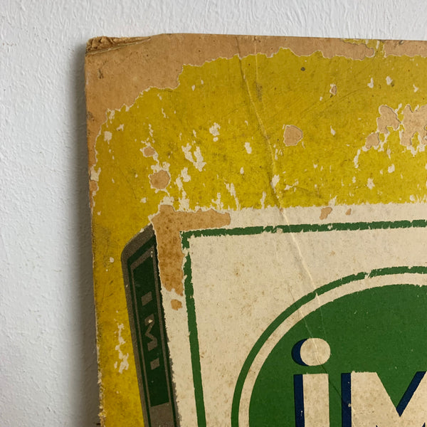 Vintage Schild Pappaufsteller IMI Henkel