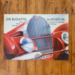 Ausstellung Plakat Die Bugattis im Museum