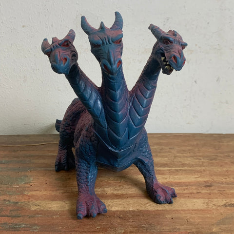 Vintage Aktionfigur Godzilla Style Dreiköpfiger Drache von