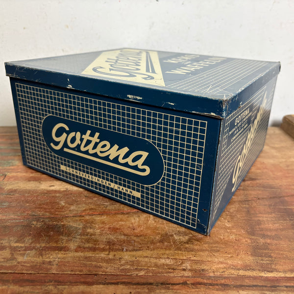 Vintage Blechdose Keks und Waffeln Gottena