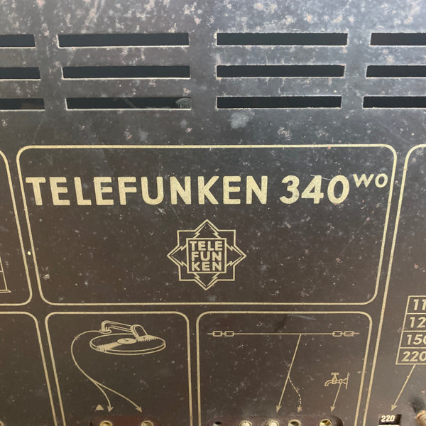 Vintage Art Deco Katzenkopf Radio 340 von Telefunken