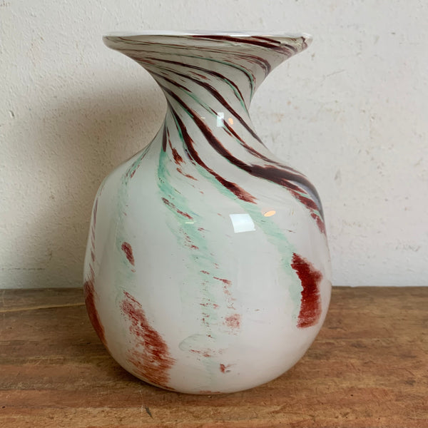 Opaline Florence Vase Vetreria Barieri