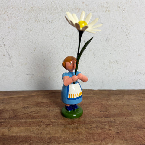 Blumenkind Mädchen mit lila  Blume von Weha