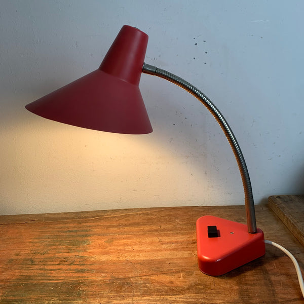 Mid Century Hexenhutlampe mit Schwanenhals von Hala