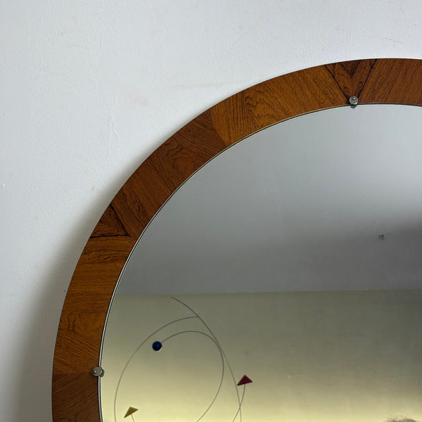 Vintage Mid Century Rosewood Spiegel