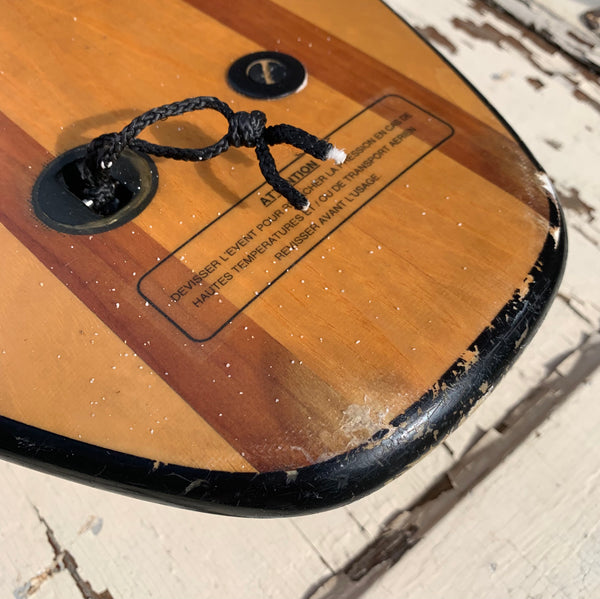 Vintage Wood Surfboard Mini Malibu
