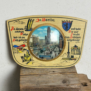 Vintage Mid Century Andenken Bild Berlin