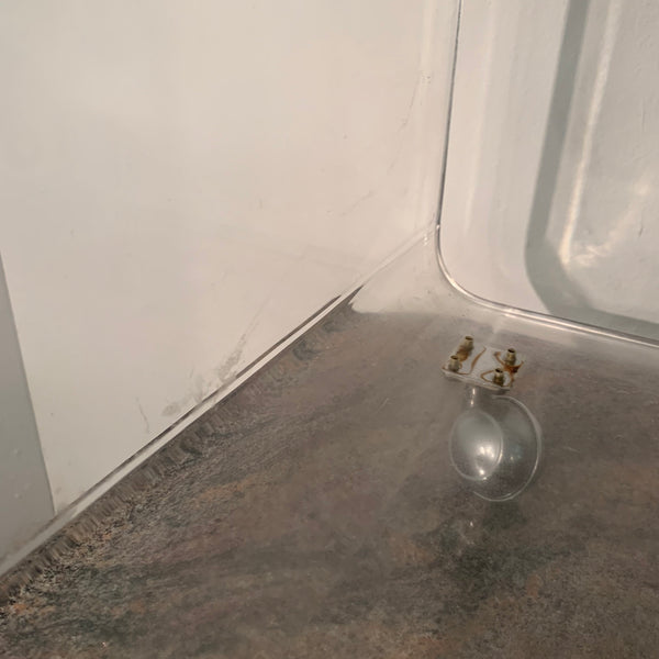 Vintage Space Age Beistelltisch aus Acrylglas auf Rollen