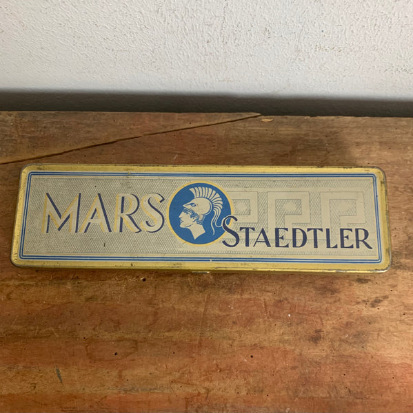 Vintage Blechdose Mars Staedtler