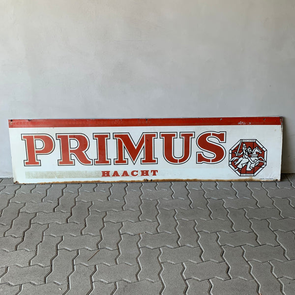 Vintage Blechschild Primus Bier