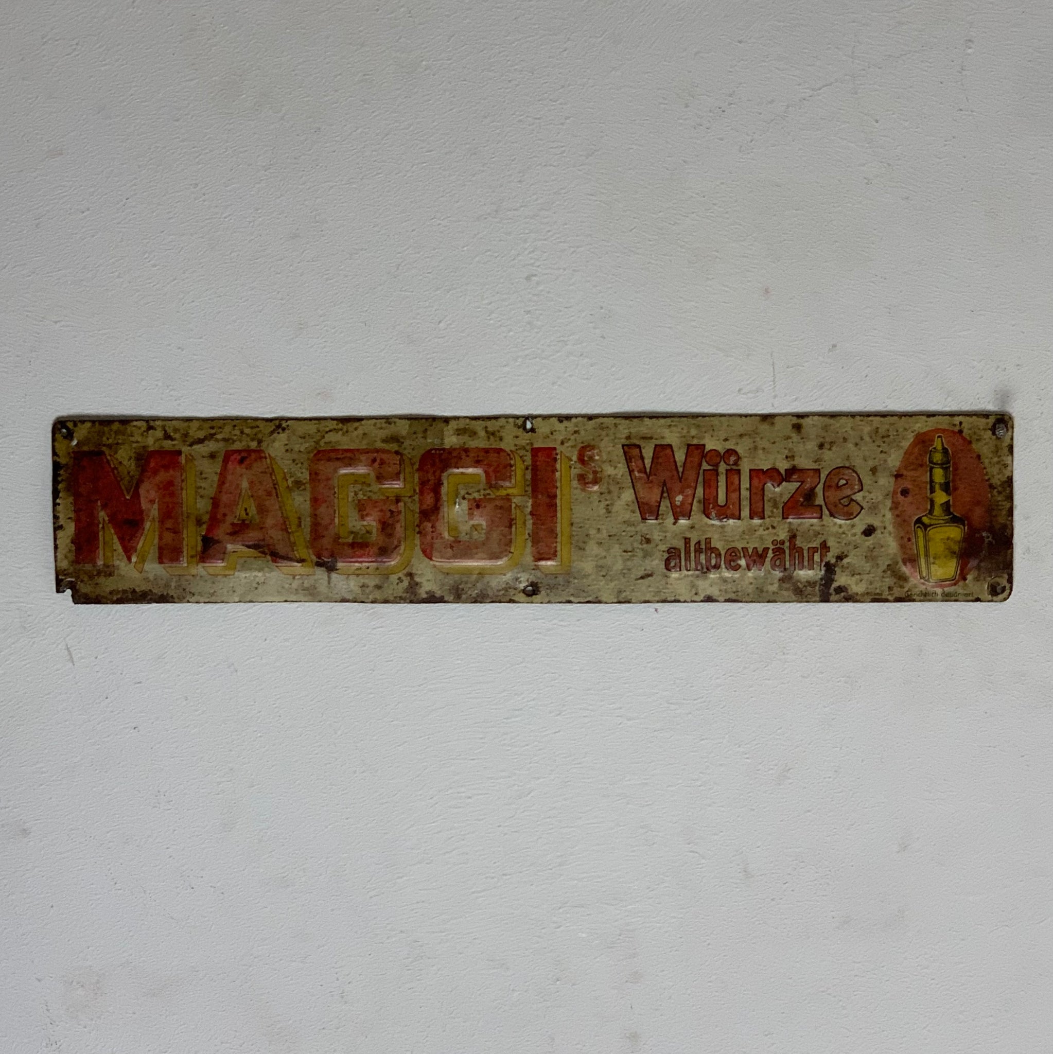 Vintage Blechschild Maggis Würze