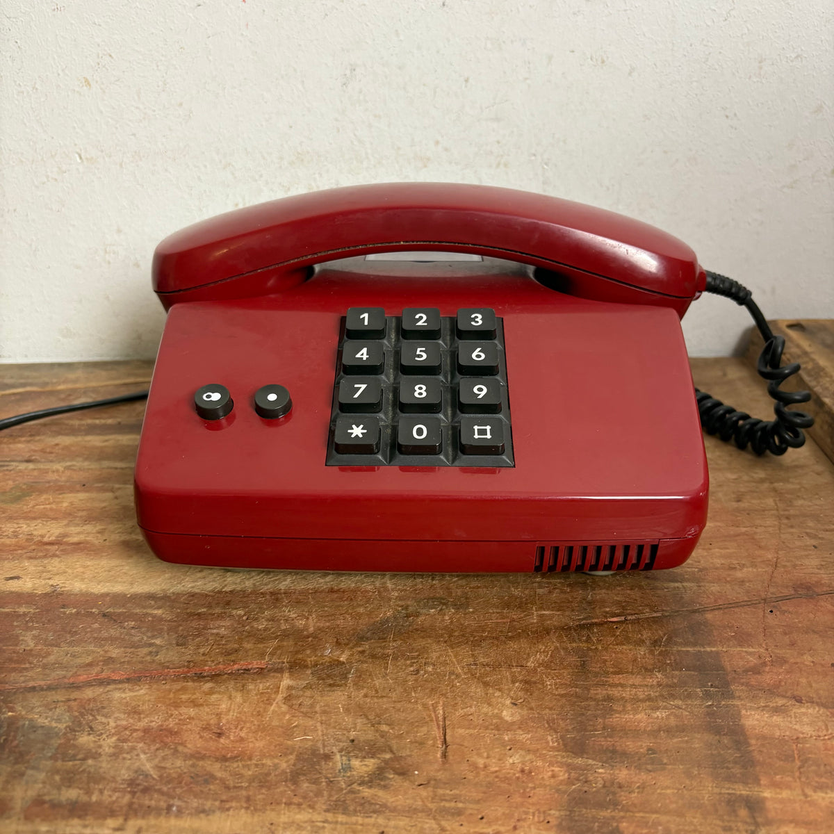 Vintage Tasten Telefon in rot FeAp 0162 – Trödelfuchs Vintage Shop