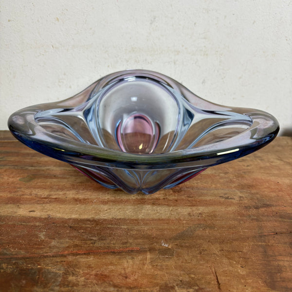 Vintage Murano Schale dreifarbig