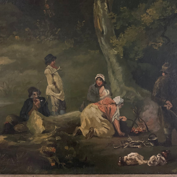 Ölgemälde Picknick im Walde von George Morland