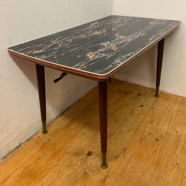 Vintage Mid Century Couchtisch ausziehbar und höhenverstellbar